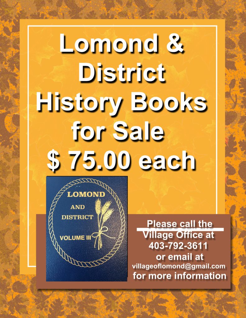 Lomond & District History Books for Sale Village of Lomond